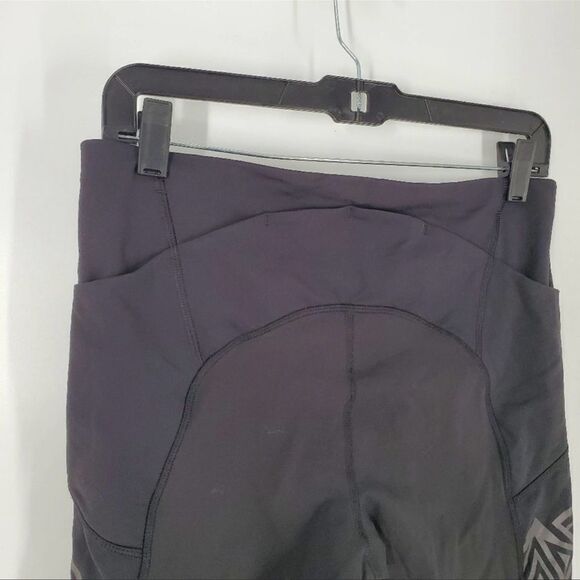 Lululemon Inkwell Reflective Stash It Crop Leggings 4 - Picture 6 of 7